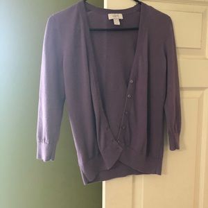 LOFT Sweaters - LOFT violet cardigan LOFT Sweaters - LOFT violet cardigan